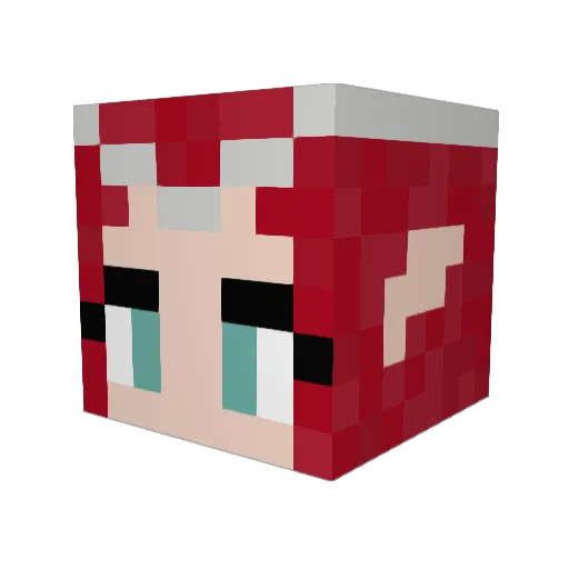Al3xik Minecraft avatar head, 3D render