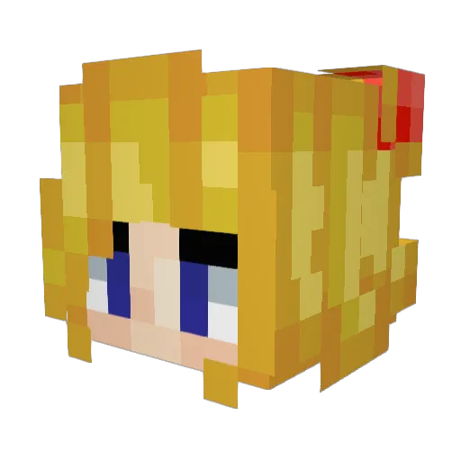 Al3xiss Minecraft avatar head, 3D render