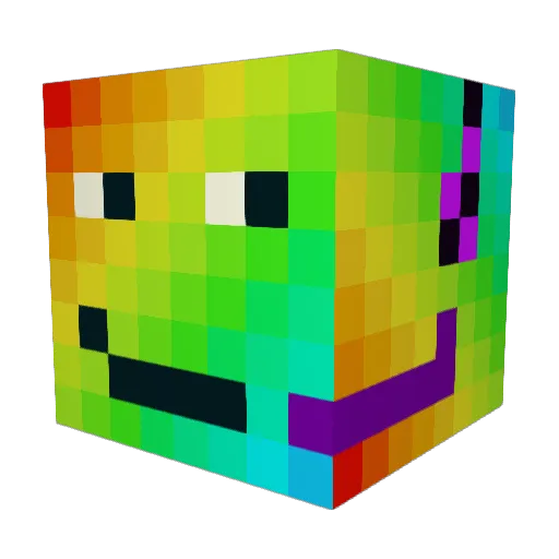Al3xplaz Minecraft avatar head, 3D render
