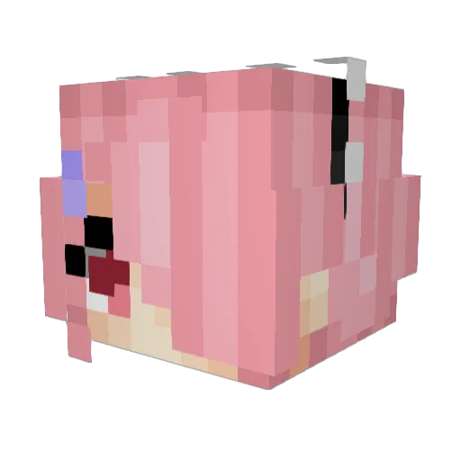 Al4xM1x Minecraft avatar head, 3D render