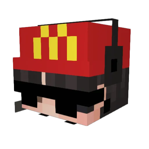 AlCapone2_ Minecraft avatar head, 3D render
