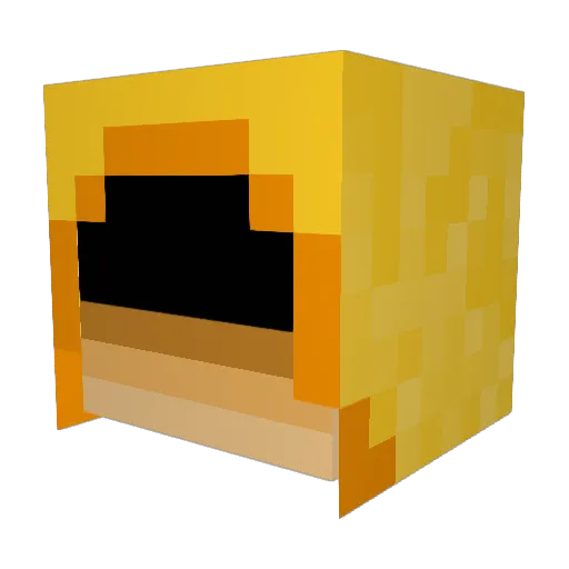 AlChirp Minecraft avatar head, 3D render