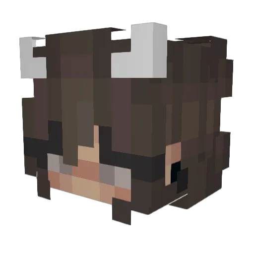 AlHizzi Minecraft avatar head, 3D render