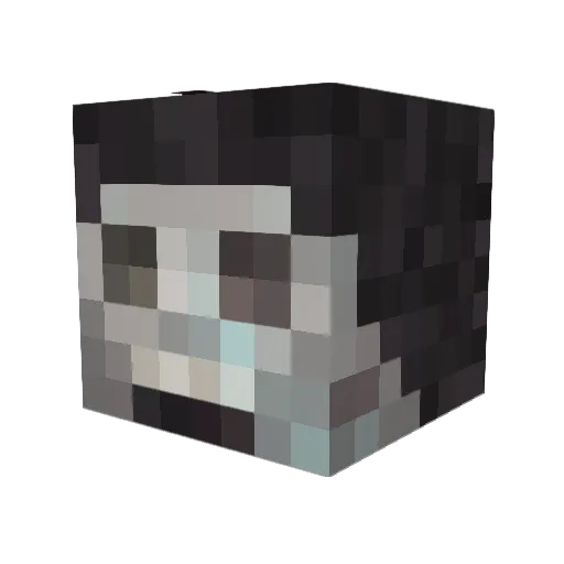 AlJml Minecraft avatar head, 3D render