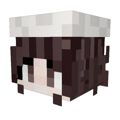 AlL_Mute Minecraft avatar head, 3D render