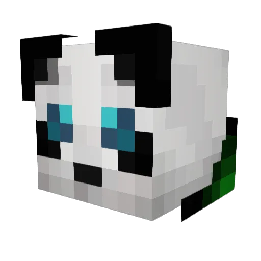 AlMine01 Minecraft avatar head, 3D render