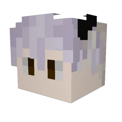 AlMou5e Minecraft avatar head, 3D render