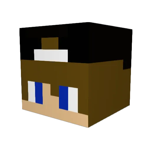 AlNaj Minecraft avatar head, 3D render