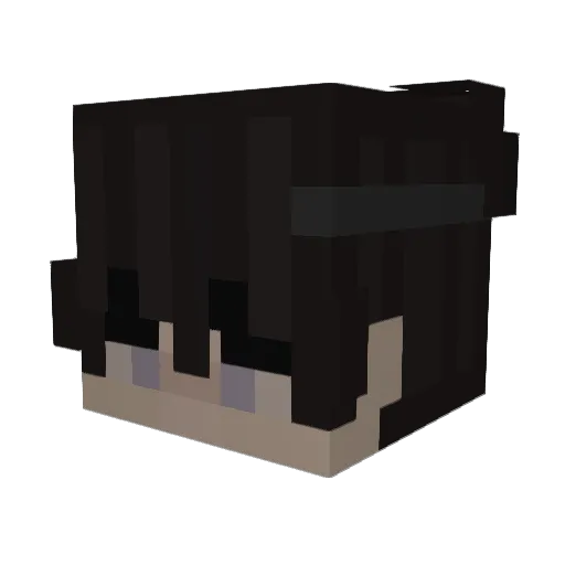AlPeroo Minecraft avatar head, 3D render