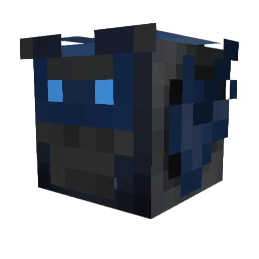 AlRevex Minecraft avatar head, 3D render