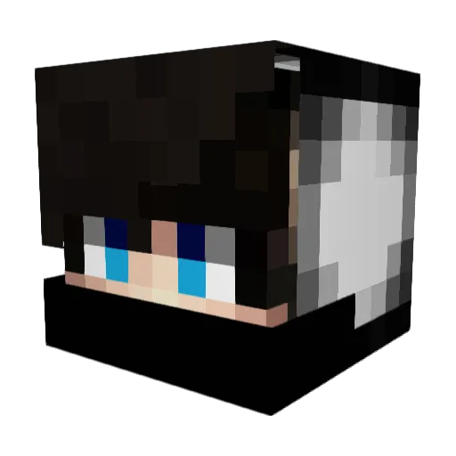AlTitusHD Minecraft avatar head, 3D render