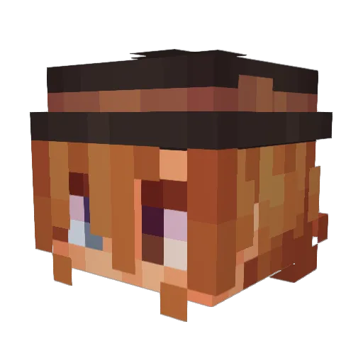 Al_Azif_ Minecraft avatar head, 3D render