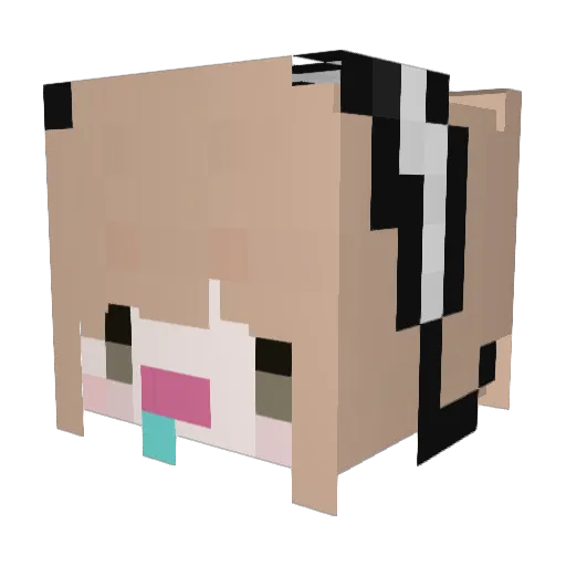 Al_Meng030 Minecraft avatar head, 3D render