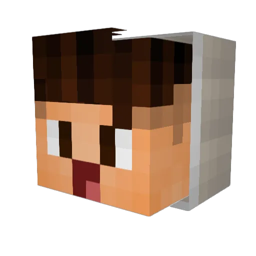 Al_Nobre Minecraft avatar head, 3D render