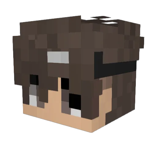 Al_kingDudu Minecraft avatar head, 3D render