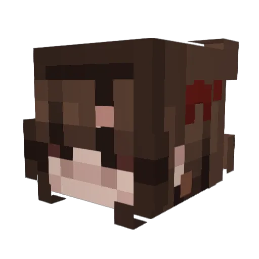 Al_tech Minecraft avatar head, 3D render