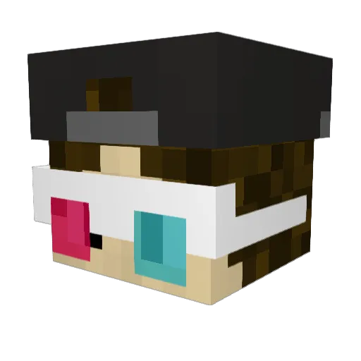 AlabamaAmy Minecraft avatar head, 3D render