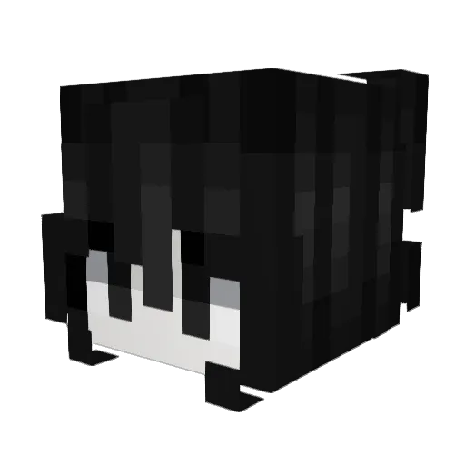 Alabasta Minecraft avatar head, 3D render