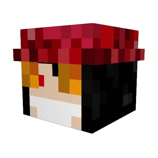Alacardjr_mc Minecraft avatar head, 3D render