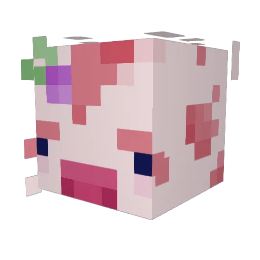 Alace23 Minecraft avatar head, 3D render