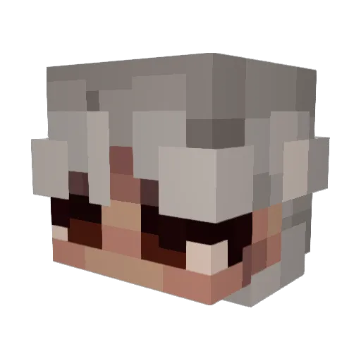 Alacorny76 Minecraft avatar head, 3D render
