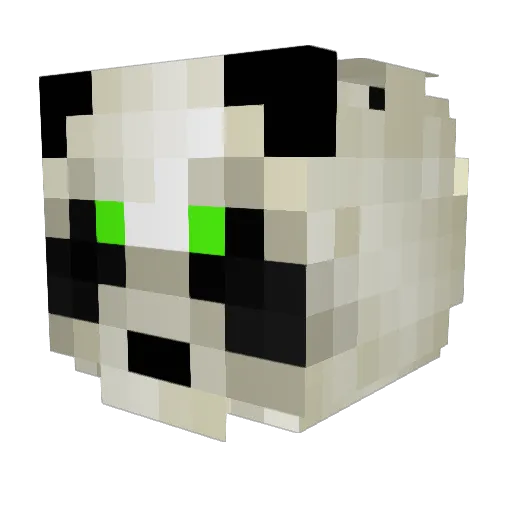 Aladdiin Minecraft avatar head, 3D render