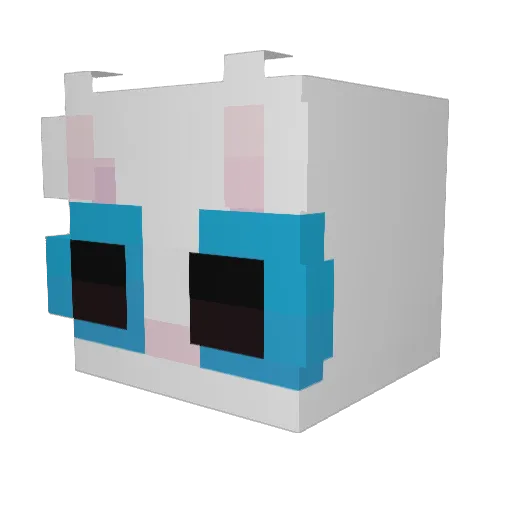 Aladeyn Minecraft avatar head, 3D render