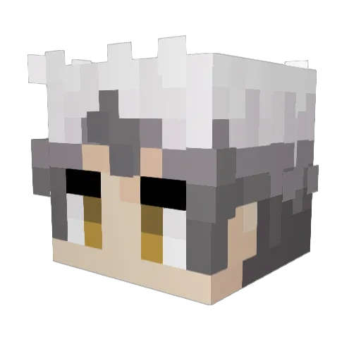 AladintheCrafter Minecraft avatar head, 3D render