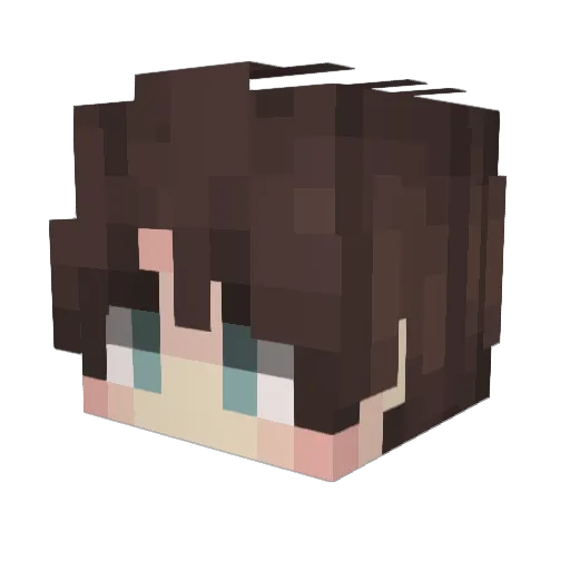 Alado Minecraft avatar head, 3D render