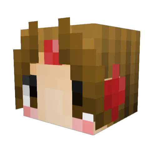 Alagoseth Minecraft avatar head, 3D render