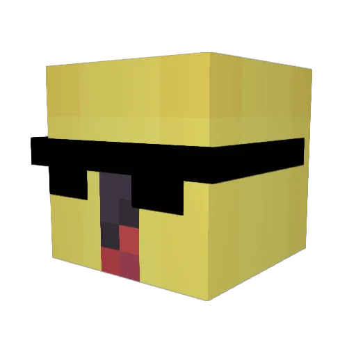 Alaide Minecraft avatar head, 3D render