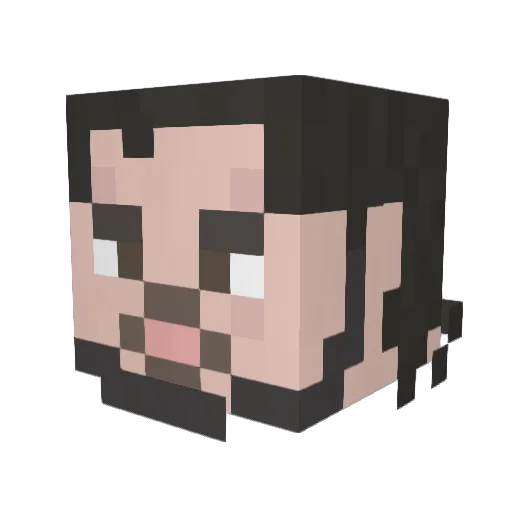 Alain_MD Minecraft avatar head, 3D render