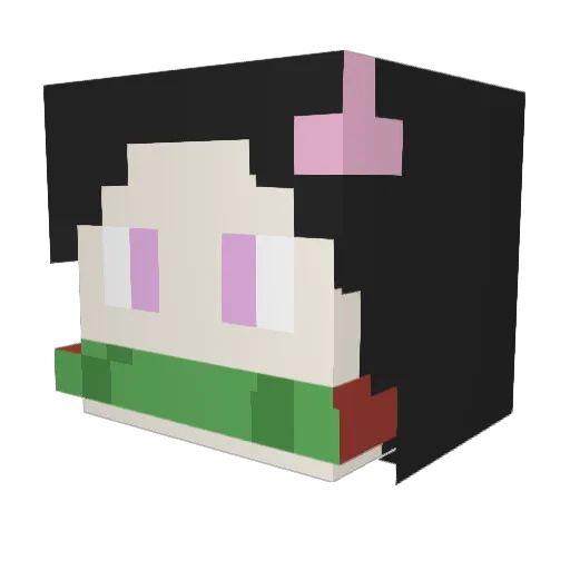 Alainadaine Minecraft avatar head, 3D render
