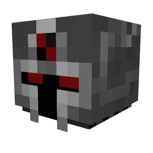 Alakapwn Minecraft avatar head, 3D render