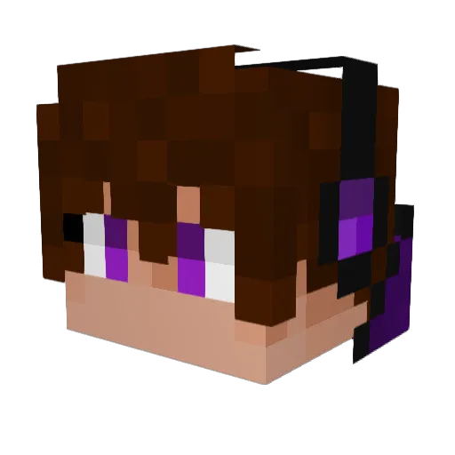Alan1404 Minecraft avatar head, 3D render