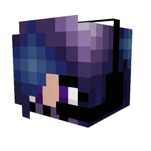 Alan1937 Minecraft avatar head, 3D render