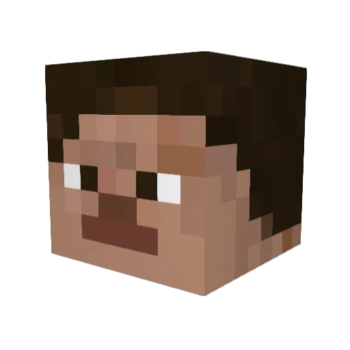 AlanBBB Minecraft avatar head, 3D render