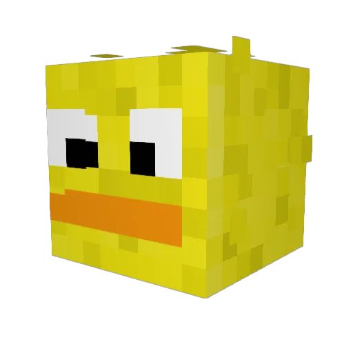 AlanChiu89 Minecraft avatar head, 3D render