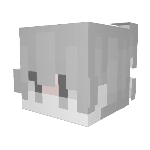 AlanDCE Minecraft avatar head, 3D render