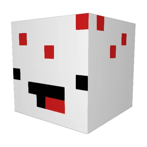 AlanFerrero Minecraft avatar head, 3D render