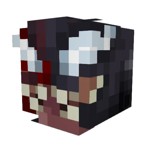 AlanMarmota Minecraft avatar head, 3D render