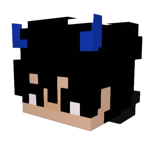 AlanXennin Minecraft avatar head, 3D render