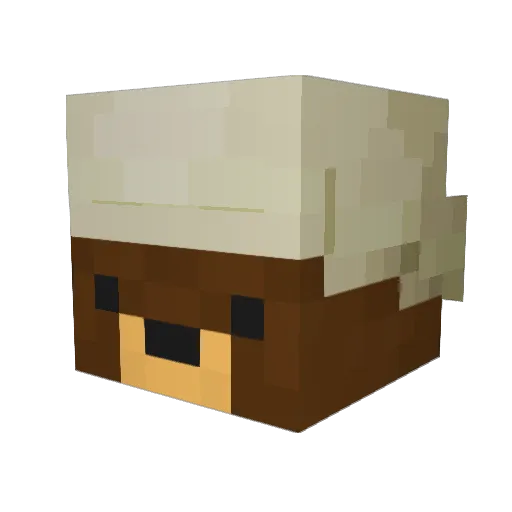 AlanYos Minecraft avatar head, 3D render