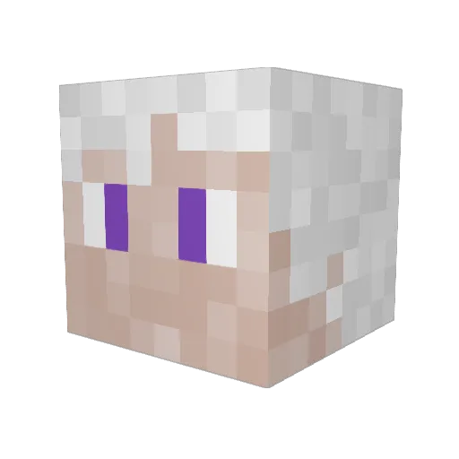 Alan_Alexander Minecraft avatar head, 3D render