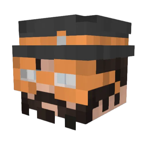 Alan_Gor Minecraft avatar head, 3D render