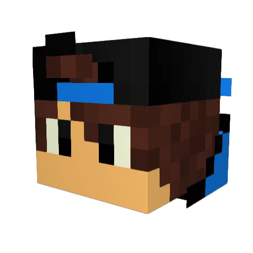 Alan_Jano Minecraft avatar head, 3D render