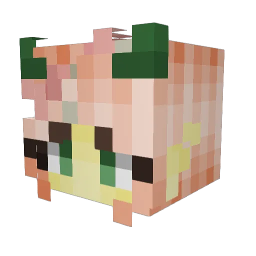 Alan_King78 Minecraft avatar head, 3D render