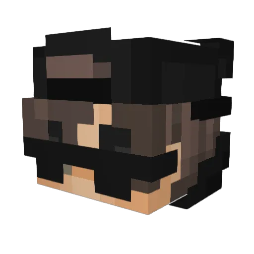 Alan_VicentiPvP Minecraft avatar head, 3D render