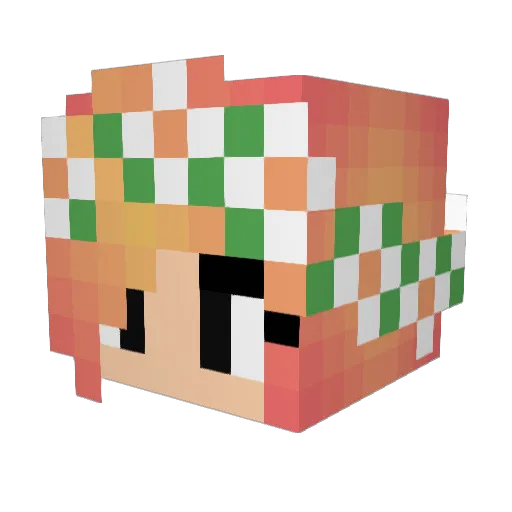 AlanaJane1996 Minecraft avatar head, 3D render