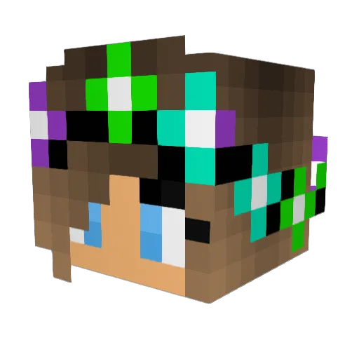 AlanaPlayzHard Minecraft avatar head, 3D render